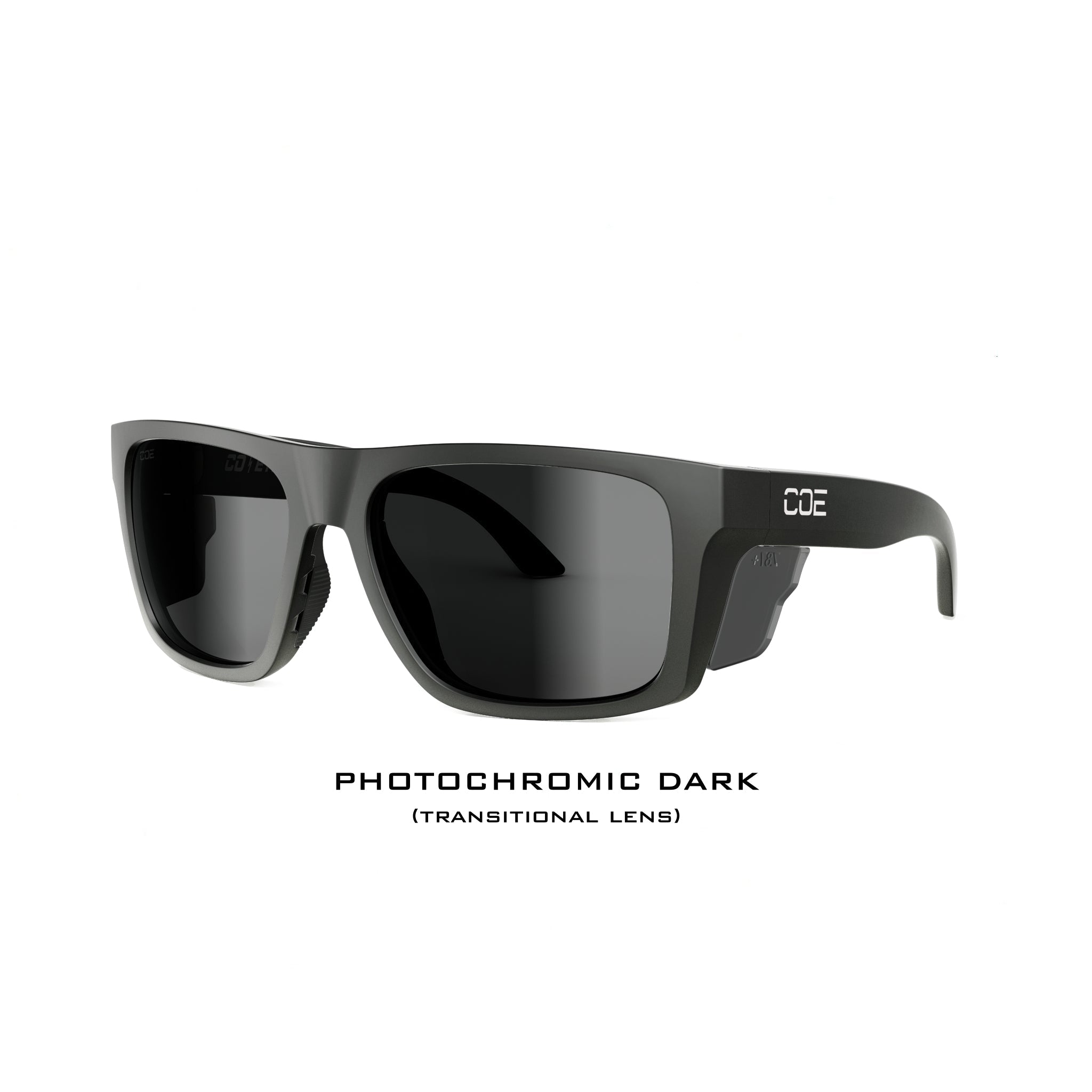 CO Eyewear Outrigger Z87+ Safety Glasses with Matte Black Frame and Photochromic Lens-Safety Glasses USA-3
