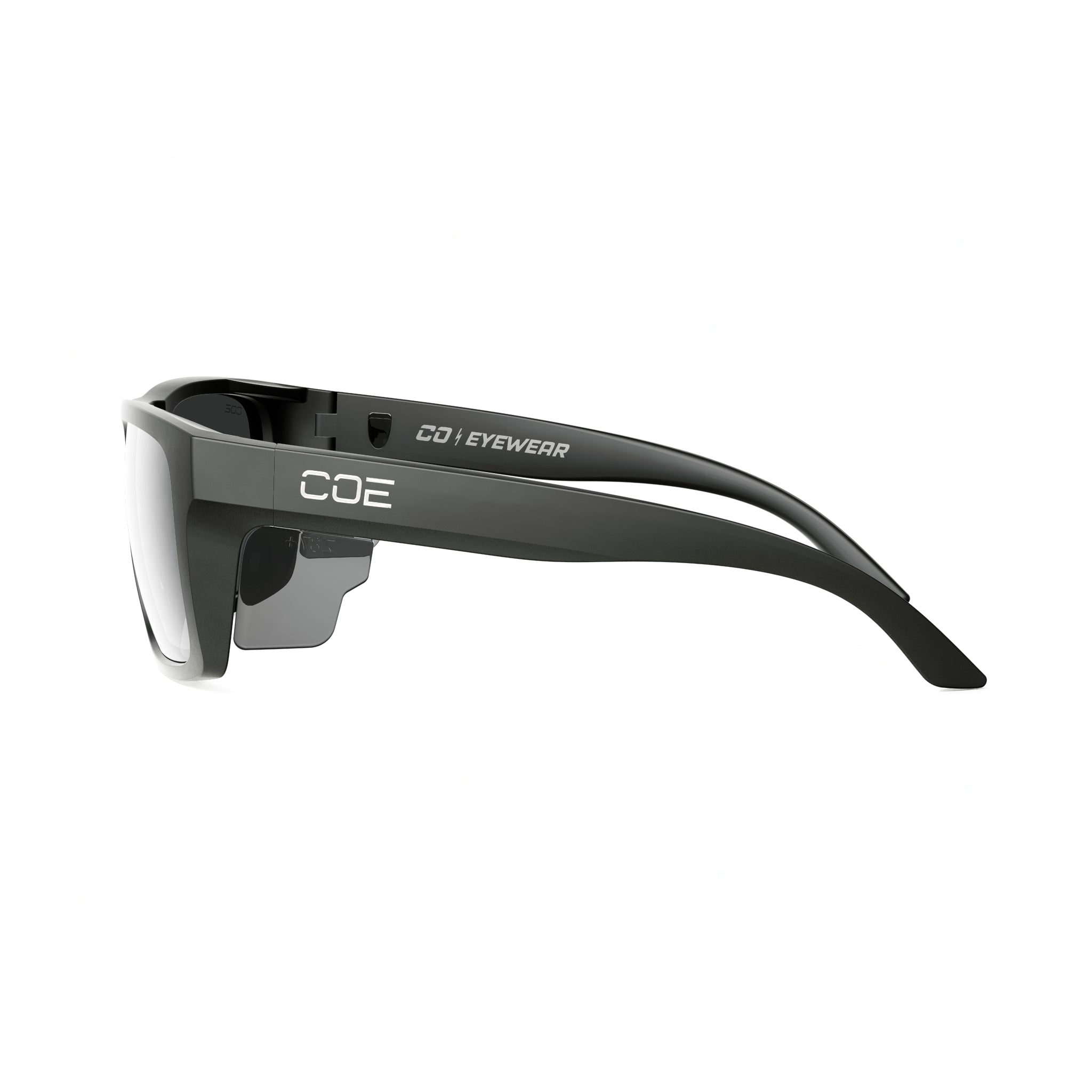 CO Eyewear Outrigger Z87+ Safety Glasses with Matte Black Frame and Ph