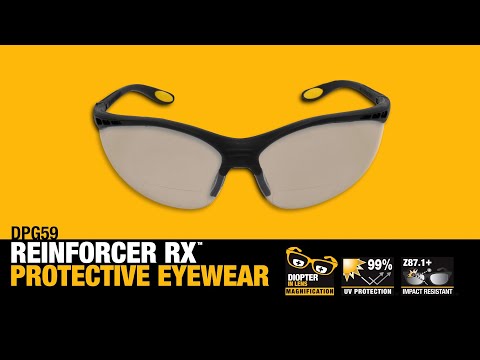 DeWalt Reinforcer Bifocal Safety Glasses with Smoke Lens Video