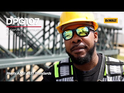 Dewalt Supervisor DPG107 Safety Glasses Video Overview