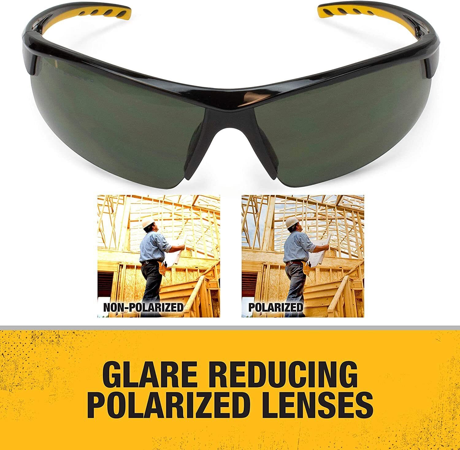 Dewalt HDP DPG99 Features Glare Reducing Polarized Lenses