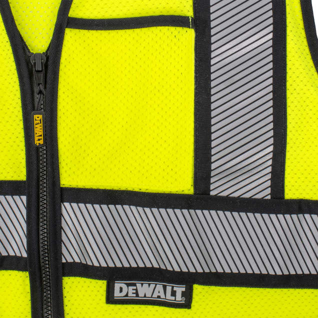 Dewalt DSV971 Type R Class 2 Modacrylic FR Mesh Safety Vest Front Zipper