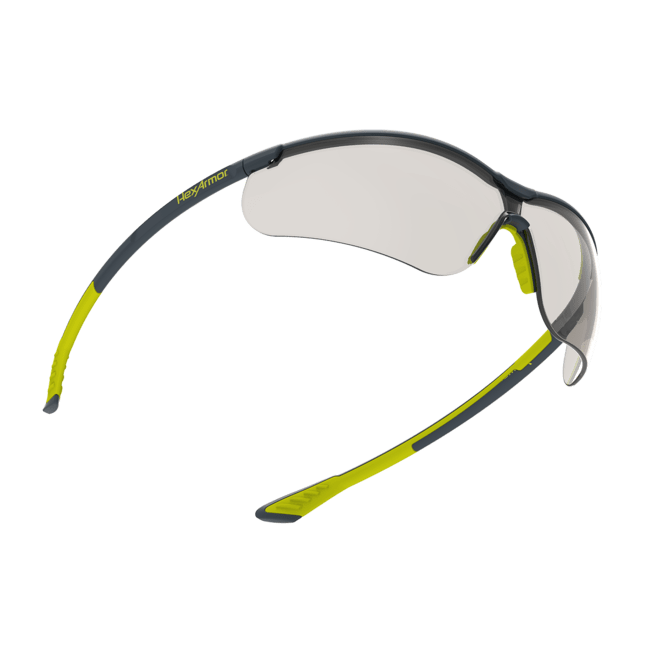 HexArmor VS250 Safety Glasses with Variomatic Dark TruShield Anti-Fog Lens 11-15008-08 Profile View