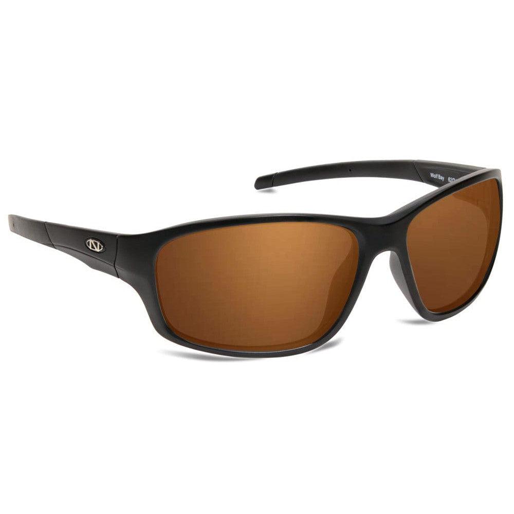 ONOS Wolfbay Polarized Bifocal Sunglasses with Matte Black Frame and Amber Lenses