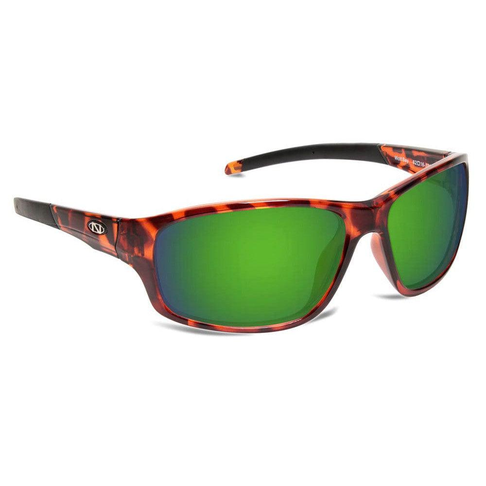 ONOS Wolfbay Polarized Bifocal Sunglasses Tortoise Frame with Amber with Green Mirror Lenses