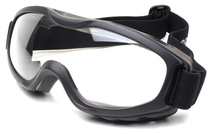 Guard Dogs Evader 2 Safety Goggles with Matte Black Frame and Clear Anti-Fog Lens