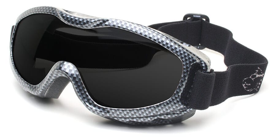 Guard Dogs Evader 2 Safety Goggles with Carbon Fiber Frame and Smoke Anti-Fog Lens