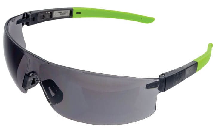 Encon Veratti Salvo Safety Glasses with Gray/Green Frame and Gray Anti-Fog Lens