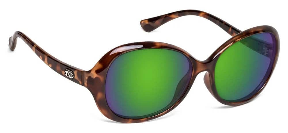 ONOS Dauphine Polarized Bifocal Sunglasses with Amber Green Mirror Lens