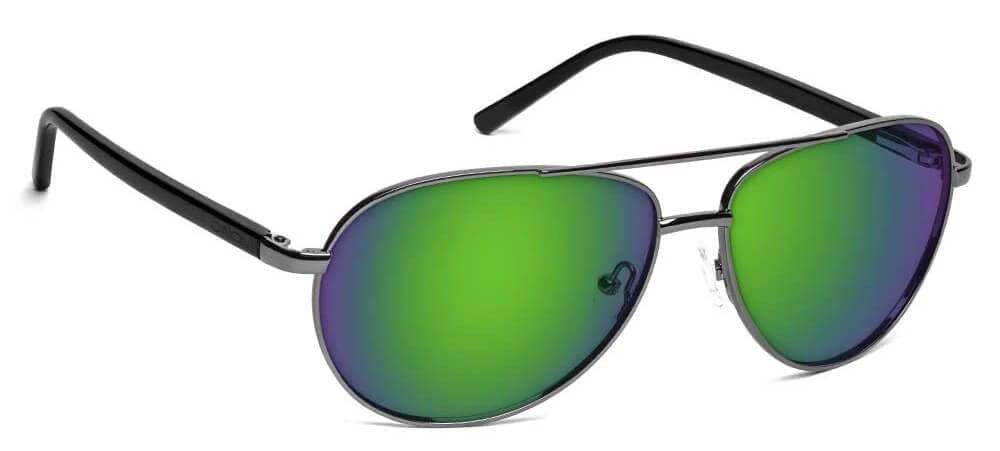 ONOS New Castle Polarized Bifocal Sunglasses with Amber Green Mirror Lens