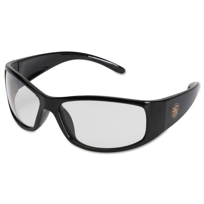 Smith & Wesson Elite Safety Glasses with Black Frame and Clear Anti-Fog Lens 21302