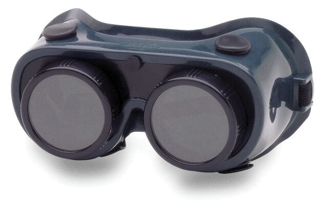 Crews 28550 Welding Goggle with Green Frame and Round Stationary 50mm Lenses with IR Shade 5.0 Filter
