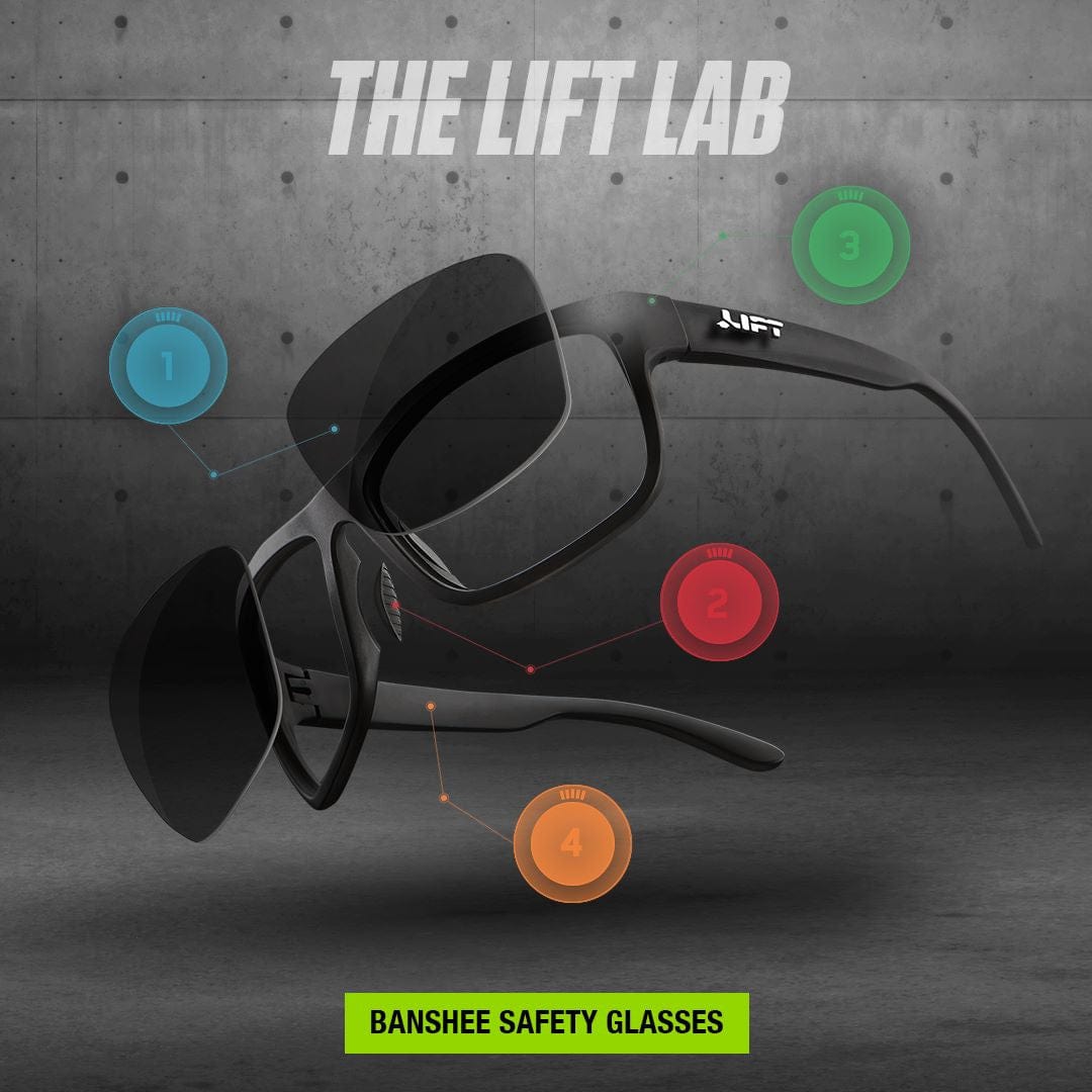 Lift Safety Banshee Safety Glasses Key Features