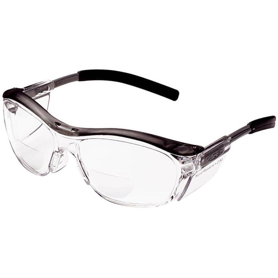 3M Nuvo Reader Bifocal Safety Glasses with Clear Anti-Fog Lenses and Side Shields