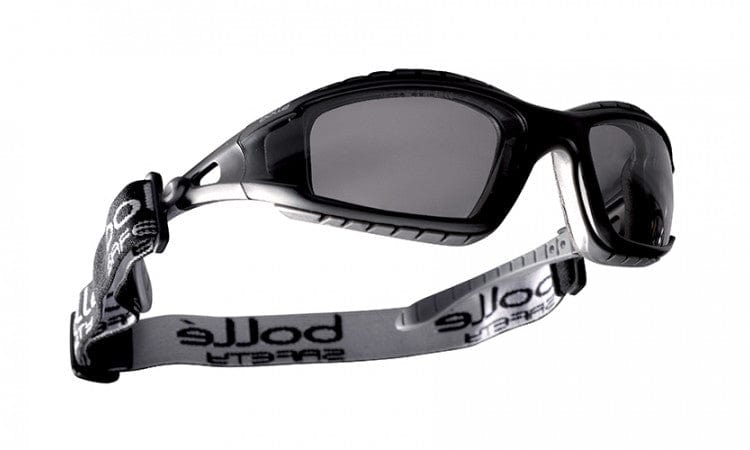 Bolle Tracker Safety Glasses Black Frame Smoke Anti-Fog Lenses 40086