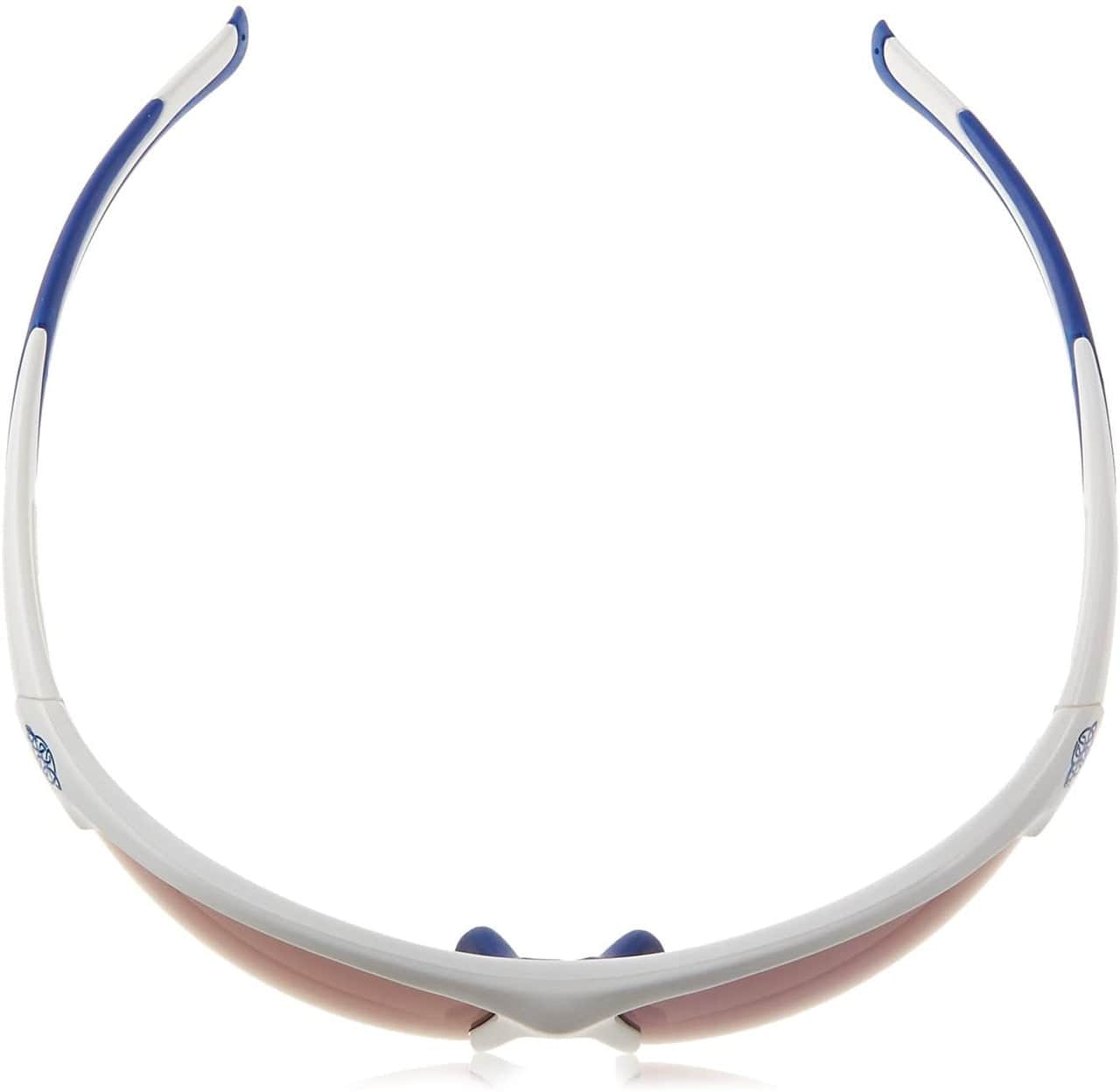 Crossfire AR3 Safety Glasses White Frame Full Blue Mirror Lens 16278 Top