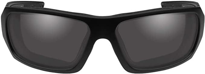 Wiley X Enzo Black Ops Safety Sunglasses Matte Black Frame Smoke Grey Lens CCENZ01 Front