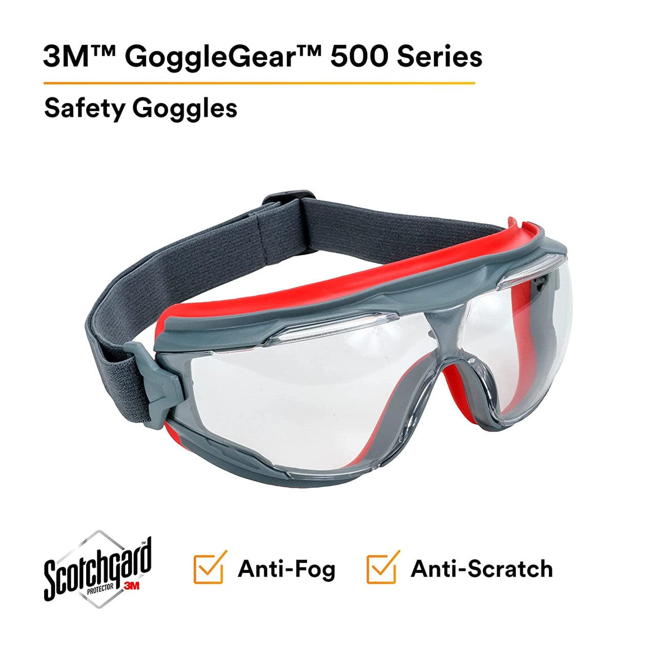 3M GoggleGear 500 GG501SGAF Lens Features