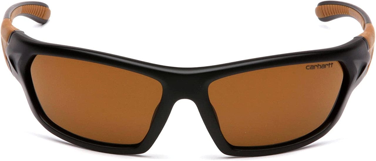Carhartt Carbondale Safety Glasses with Black Frame and Sandstone Bronze Lens CHB218D Top