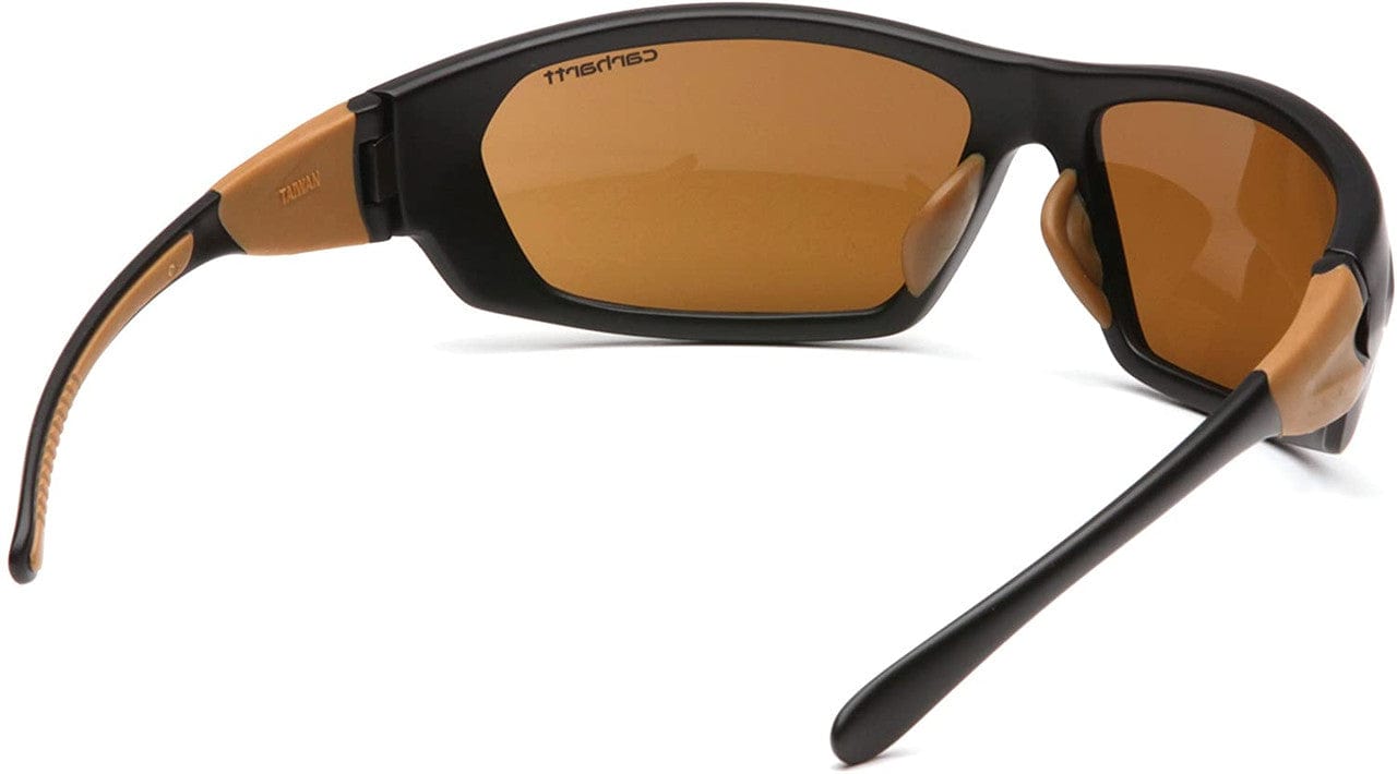 Carhartt Carbondale Safety Glasses with Black Frame and Sandstone Bronze Lens CHB218D Inside