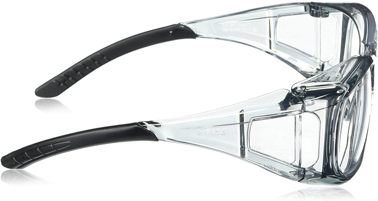 Elvex OVR-Spec II Safety Glasses with Translucent Frame and Clear Lens SG-37C Side View