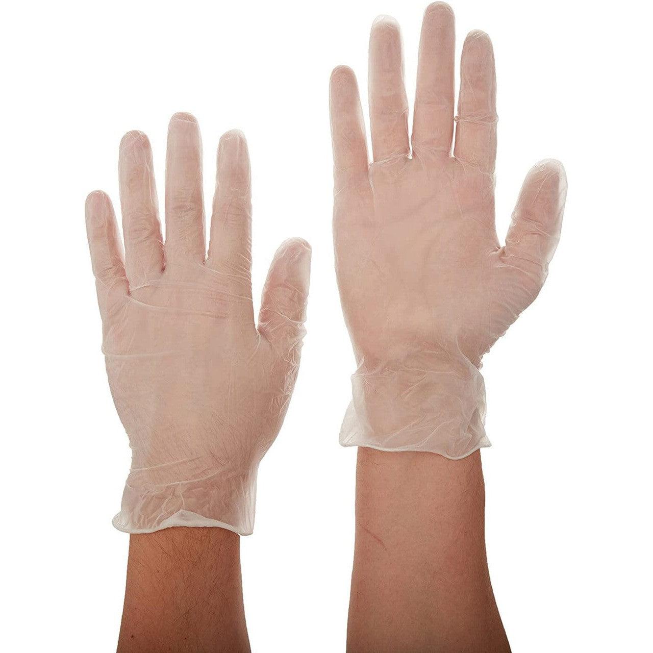 MCR Safety 5010 SensaTouch Disposable Gloves Clear Vinyl