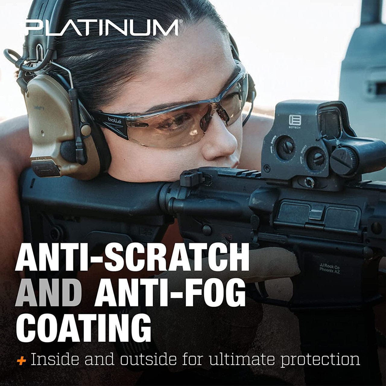 Bolle Rush Plus BSSI Ballistic Safety Glasses with CSP Platinum Anti-Fog Lens - In Action
