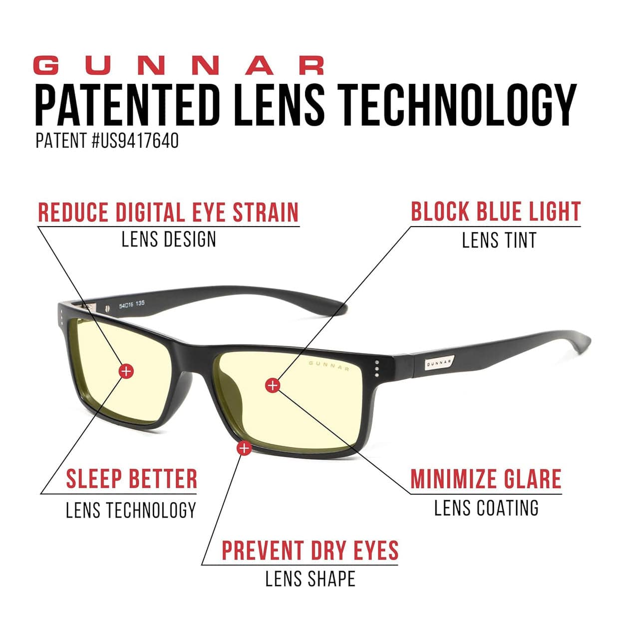 Gunnar Vertex Reading Glasses Key Features
