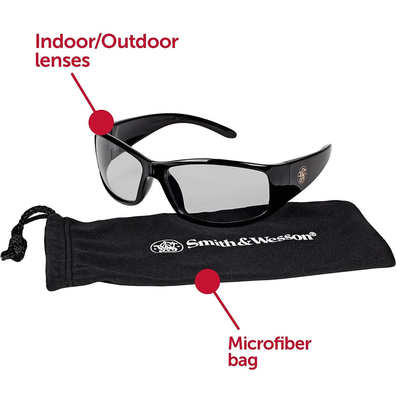 Smith & Wesson Elite Safety Glasses with Indoor/Outdoor Lens
