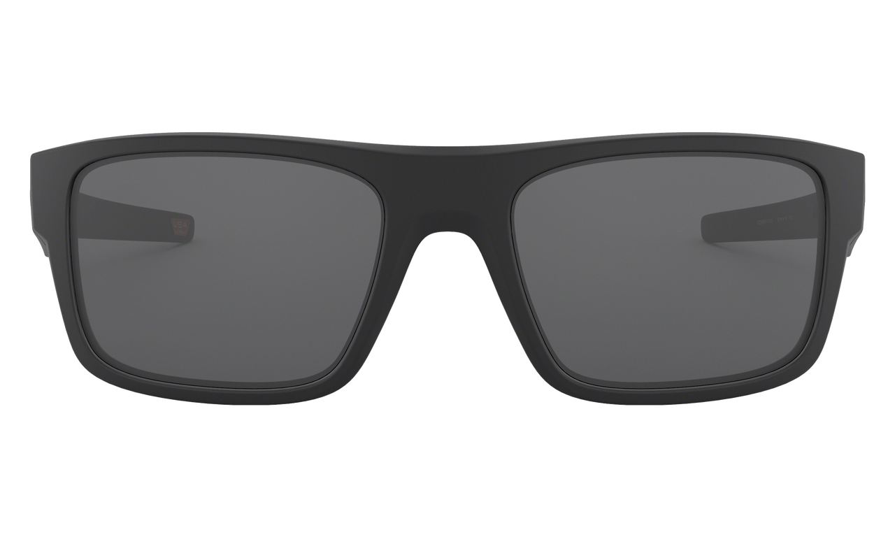 Oakley Drop Point Sunglasses with Matte Black Frame and Grey Lens OO9367-0160 Front View