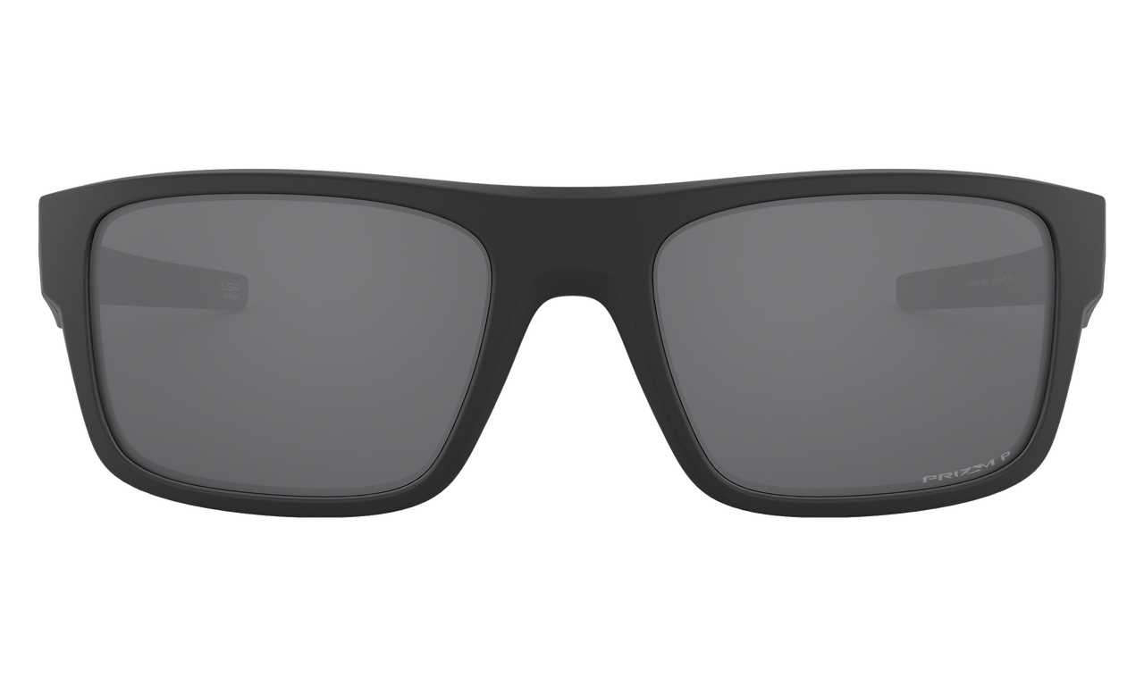 Oakley Drop Point Sunglasses with Matte Black Frame and Prizm Black Polarized Lens OO9367-0860 Front View 2