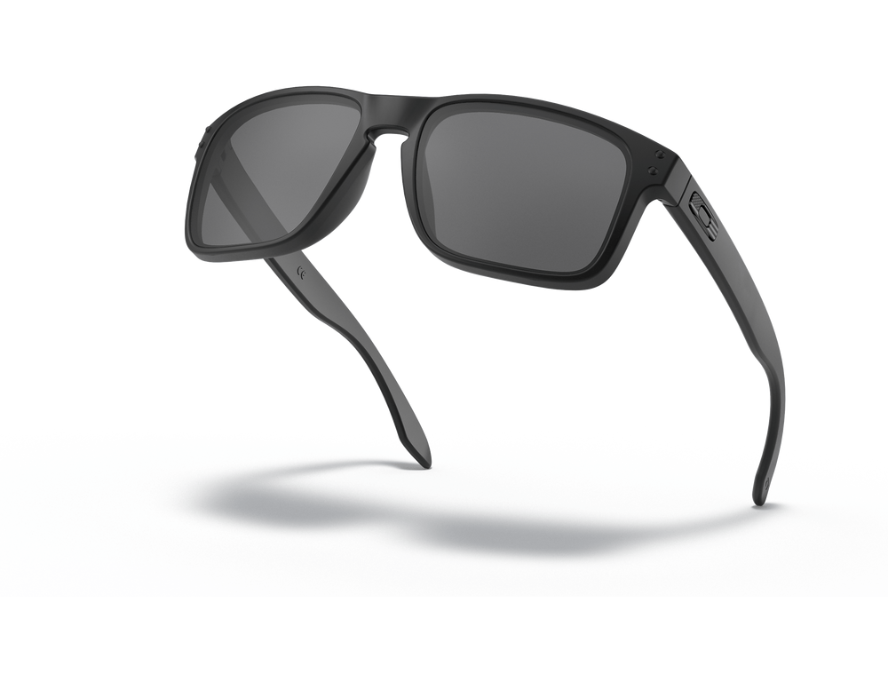 Oakley SI Holbrook Sunglasses with Matte Black Tonal USA Flag Frame and Grey Lens OO9102-E555 Profile View