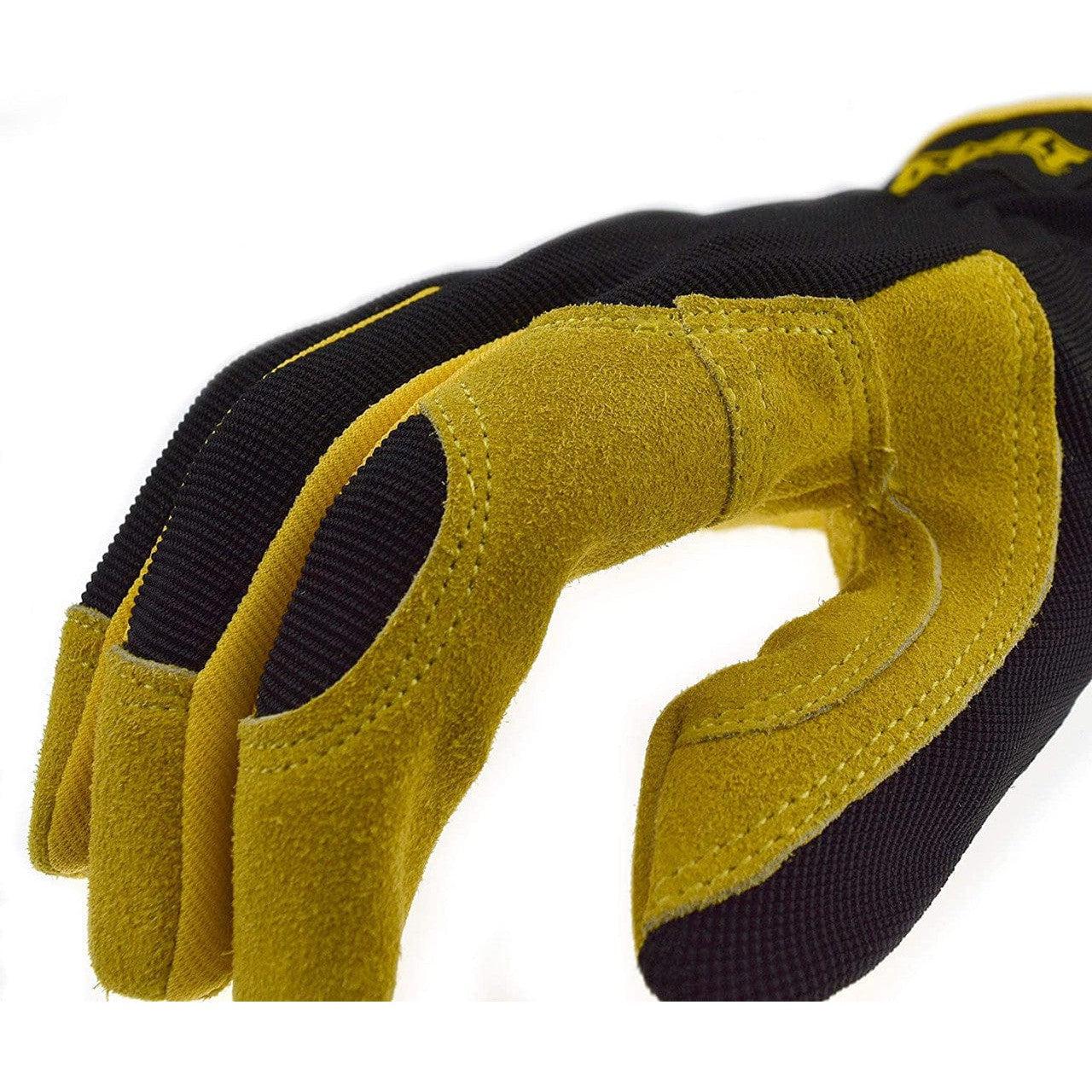 DeWalt DPG216 Split Cowhide Leather Palm Hybrid Gloves