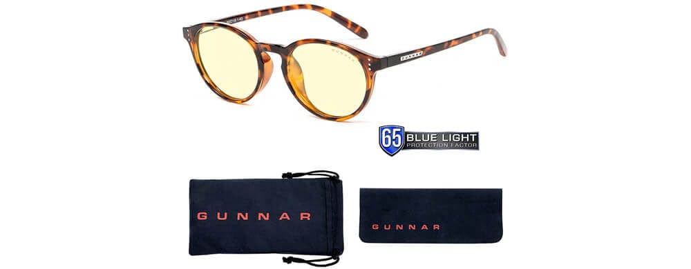 Gunnar Attache Blue Light Computer Reading Glasses Tortoise Frame Amber Lens
