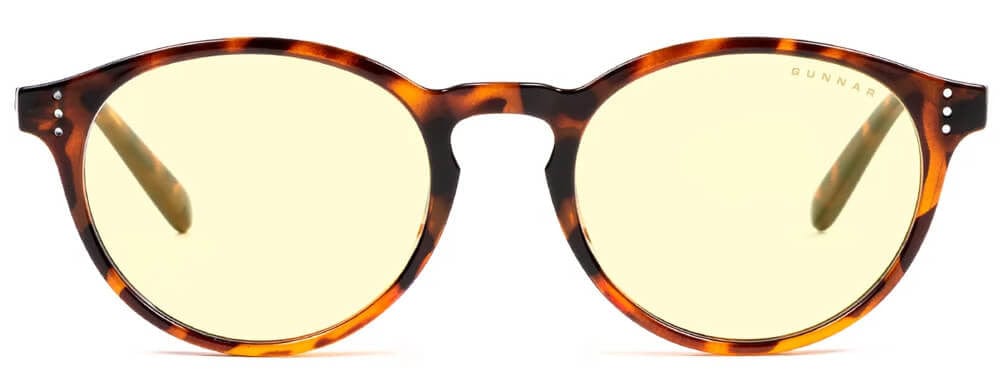 Gunnar Attache Computer Reading Glasses with Tortoise Frame and Amber Lens - Front
