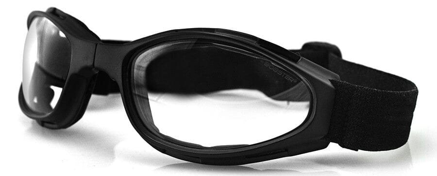Bobster Crossfire Folding Goggle with Black Frame and Clear Lens
