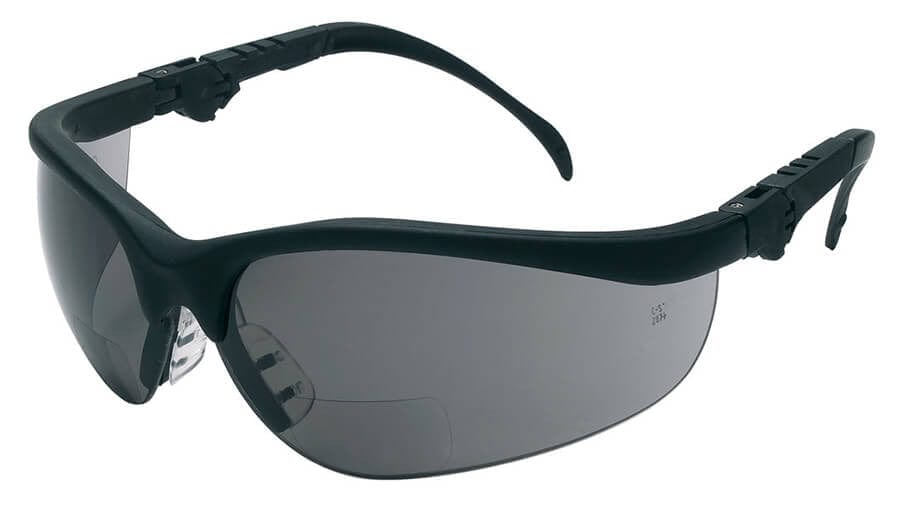 Crews Klondike Magnifiers Bifocal Safety Glasses With Gray Lens