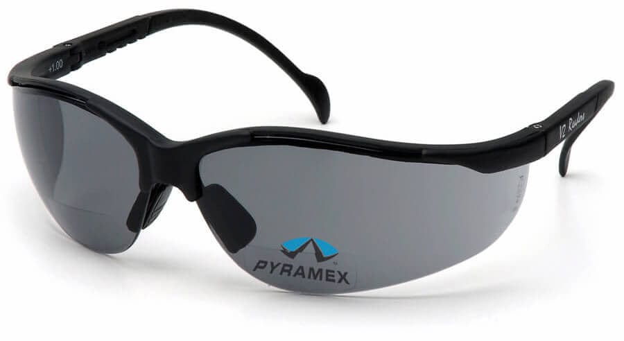 Pyramex V2 Reader Bifocal Safety Glasses with Gray Lens