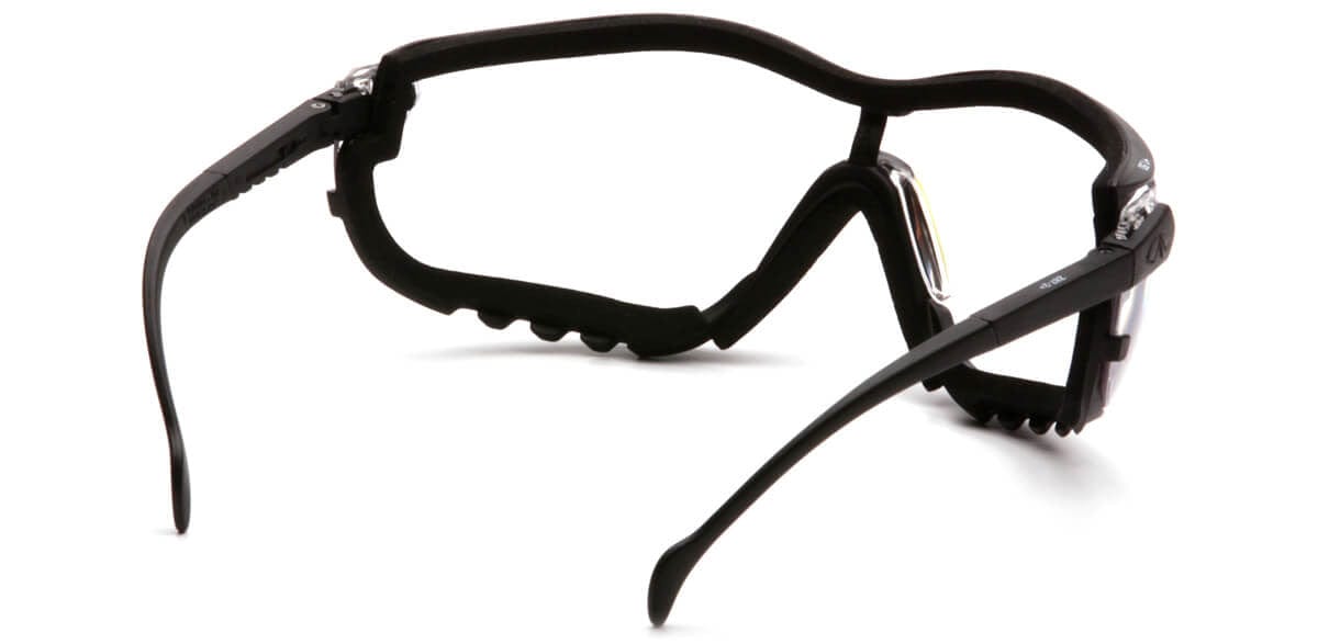 Pyramex V2G Bifocal Safety Glasses/Goggles with Black Frame and Clear Lens - Back