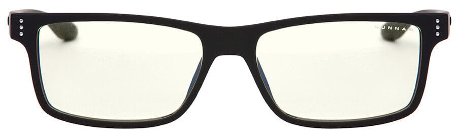 Gunnar Vertex Computer Reading Glasses with Onyx Frame and Clear Lens - Front