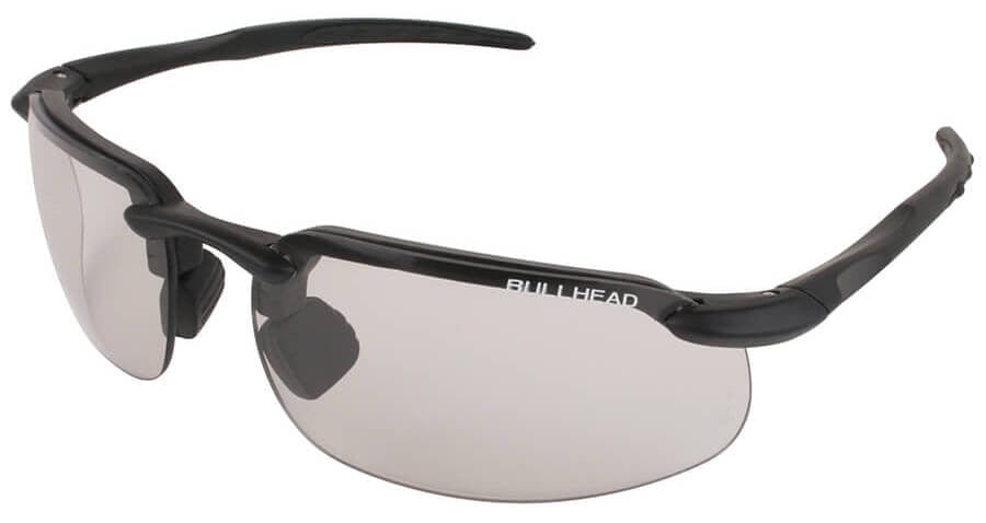 Bullhead Swordfish Safety Glasses with Matte Black Frame and Photochromic Smoke Lens BH10613