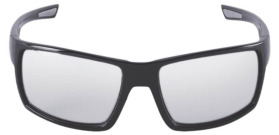 Bullhead Sawfish Safety Glasses with Black Frame and Photochromic Anti-Fog Lens BH26613PFT - Front View