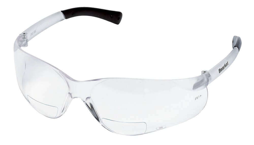 Crews Bearkat Magnifiers Bifocal Safety Glasses With Clear Lens