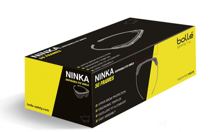 Bolle Ninka Medical Eye Shield Frame Box with 50 Frames - Box View