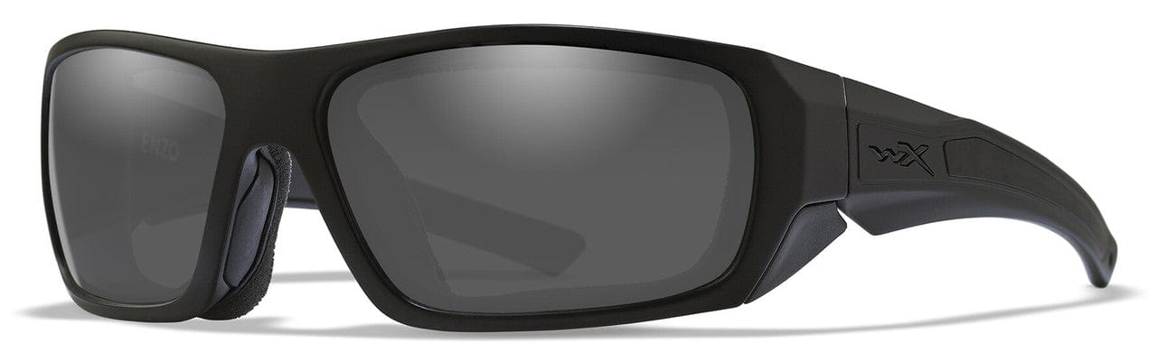 Wiley X Enzo Black Ops Safety Sunglasses Matte Black Frame Smoke Grey Lens CCENZ01