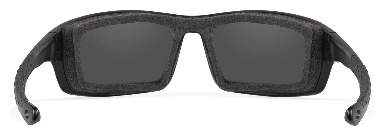 Wiley X Grid Safety Sunglasses with Black Frame and Grey Lens CCGRD01 - Back View