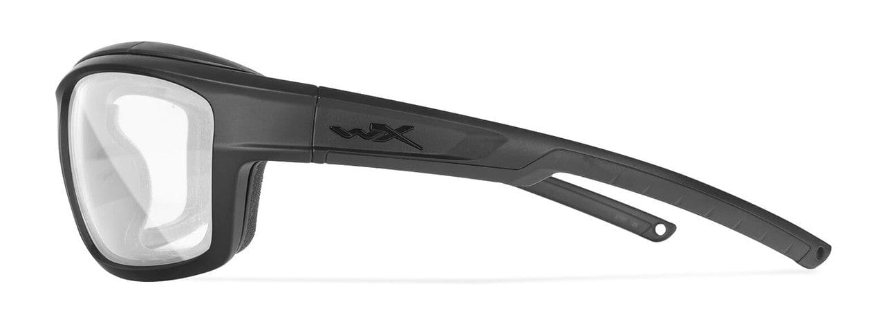 Wiley X Ozone Safety Glasses with Black Foam-Padded Frame and Clear Lens CCOZN03 - Left View