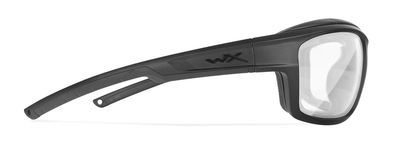 Wiley X Ozone Safety Glasses with Black Foam-Padded Frame and Clear Lens CCOZN03 - Right View