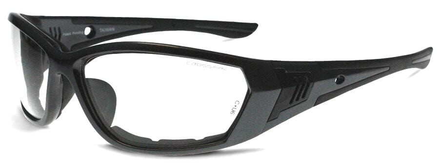 Crossfire 710 Foam Lined Safety Glasses with Pearl Gray Frame and Clear Anti-Fog Lens