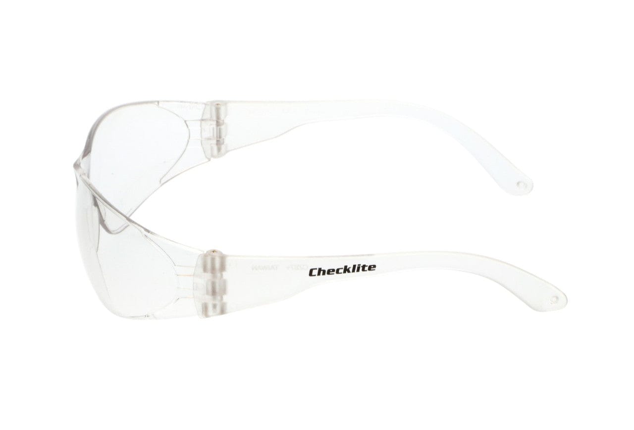 Crews Checklite Safety Glasses with Clear Lens CL110 Side View